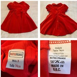 Red Kids Formal Dress
